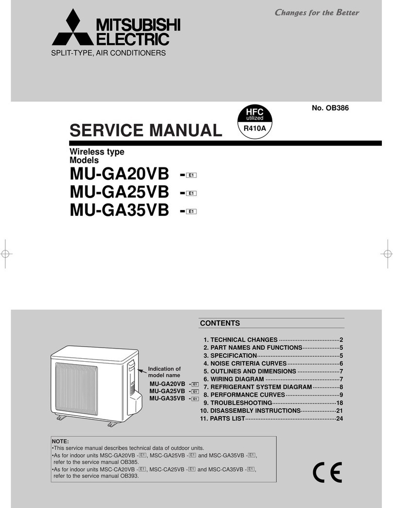 Mitsubishi MU-GA20VB User manual