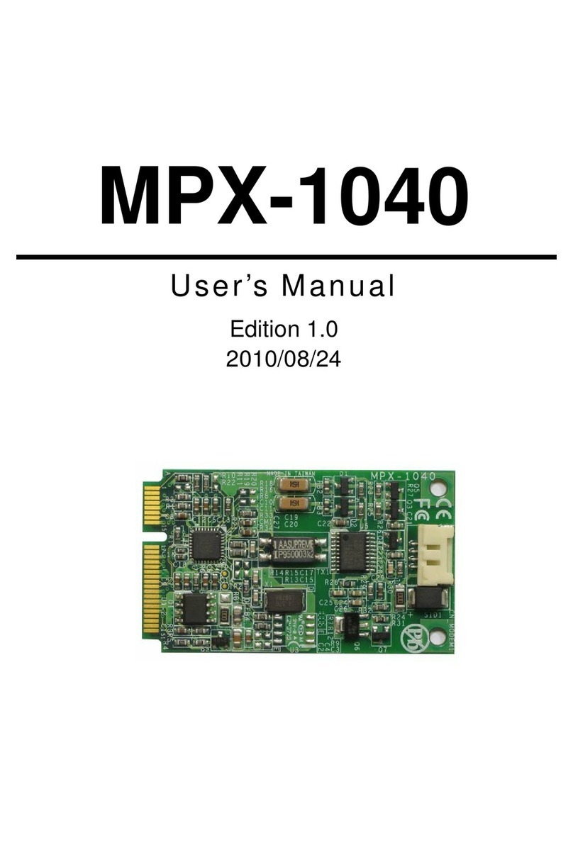 Commell MPX-1040 user manual