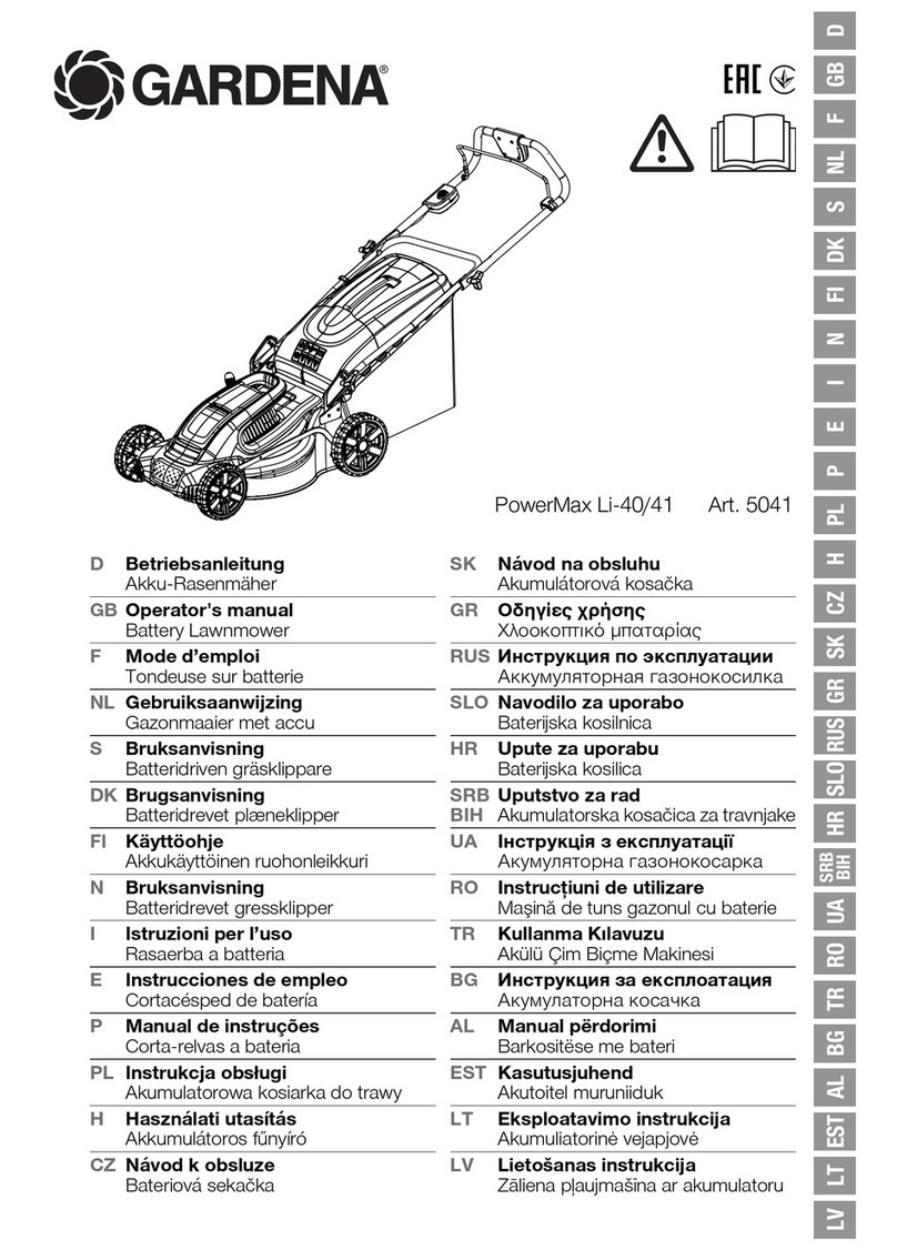 Gardena PowerMax Li-40/41 Operator's manual