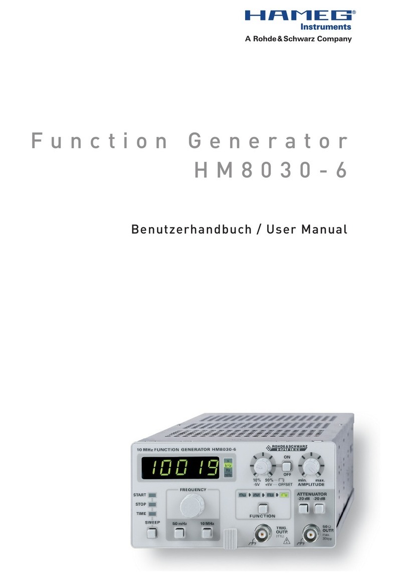 Hameg HM8030-6 user manual