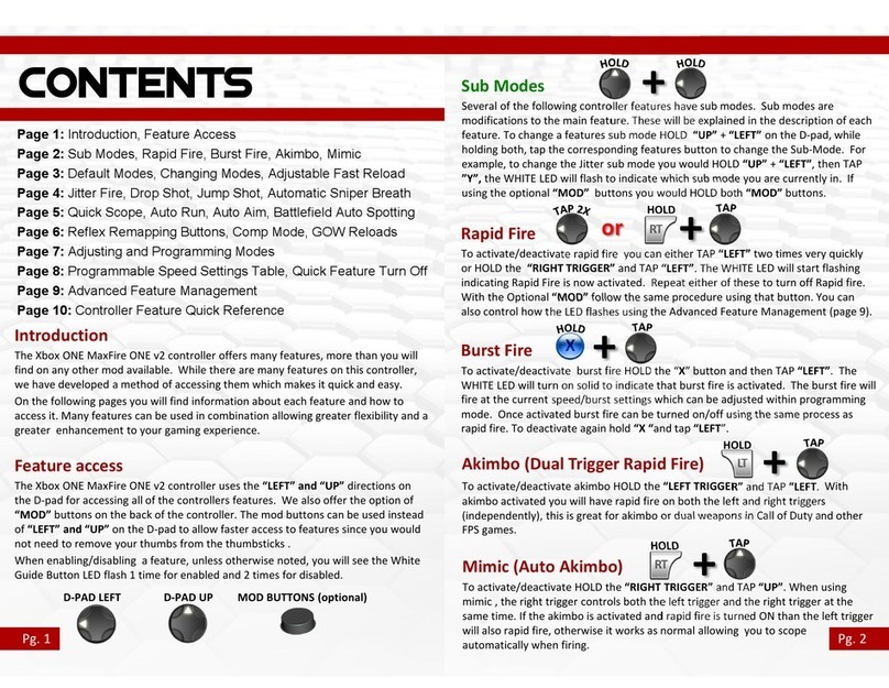 Console Customs Xbox ONE MaxFire ONE v2 user manual