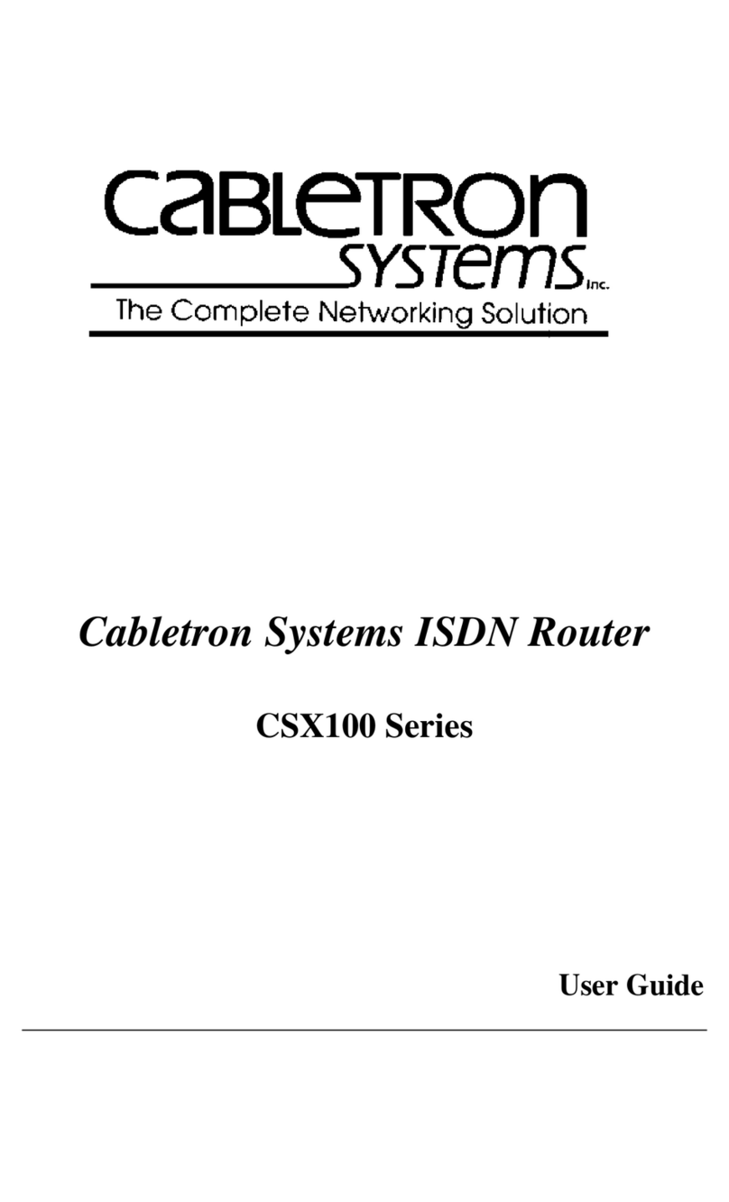 Cabletron Systems CSX100 series User manual Cabletron Systems CSX100 series User manual