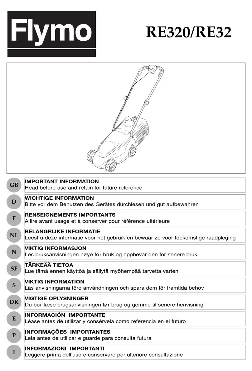 Flymo RE 320 Operating manual