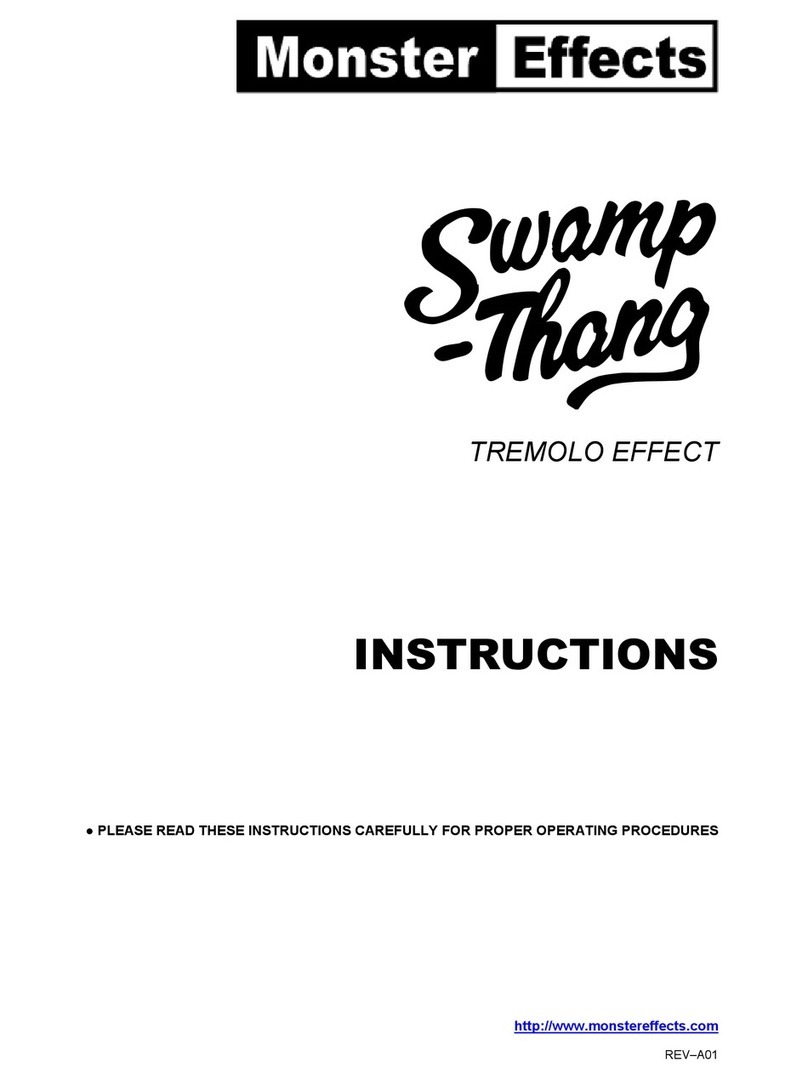 Monster Effects SwampThang instructions
