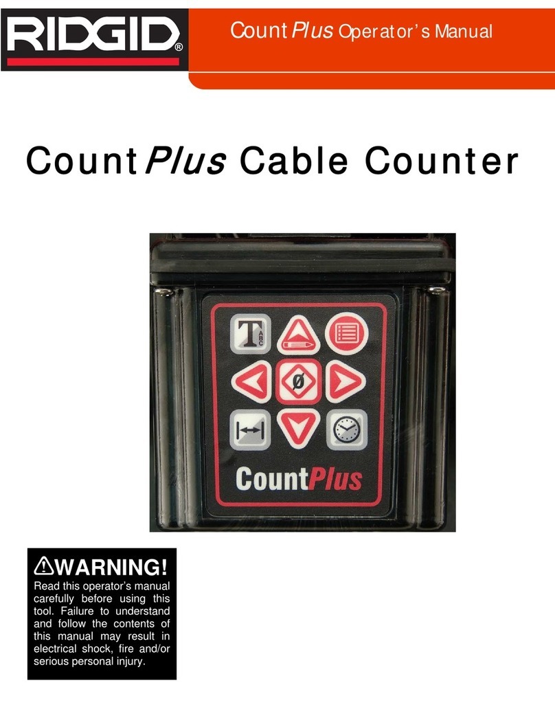 RIDGID CountPlus Operator's manual RIDGID CountPlus Operator's manual