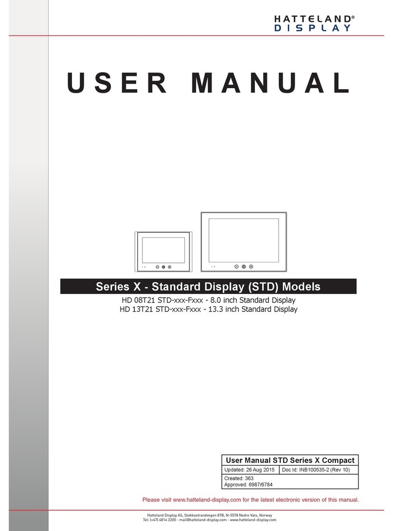 Hatteland HD 08T21 STD-***-F SERIES User manual