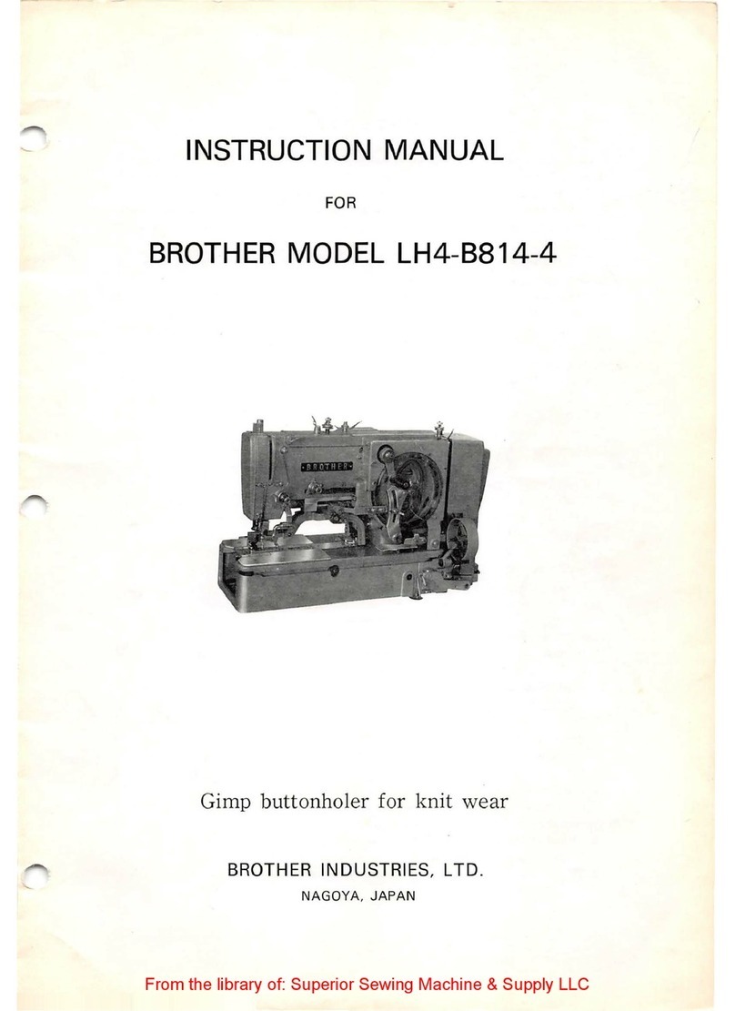 Brother LH4-B814-4 instruction manual
