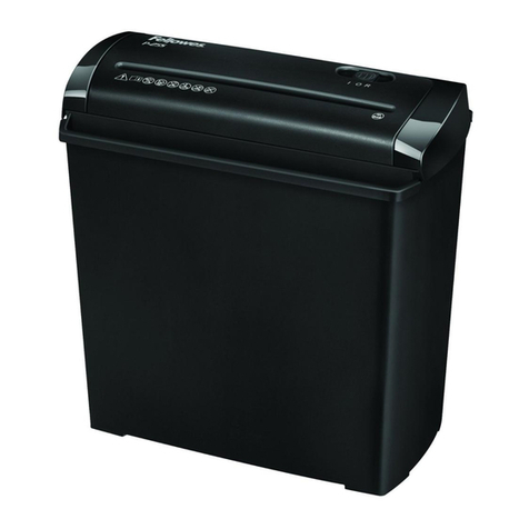 Fellowes POWERSHRED P-25S instructions