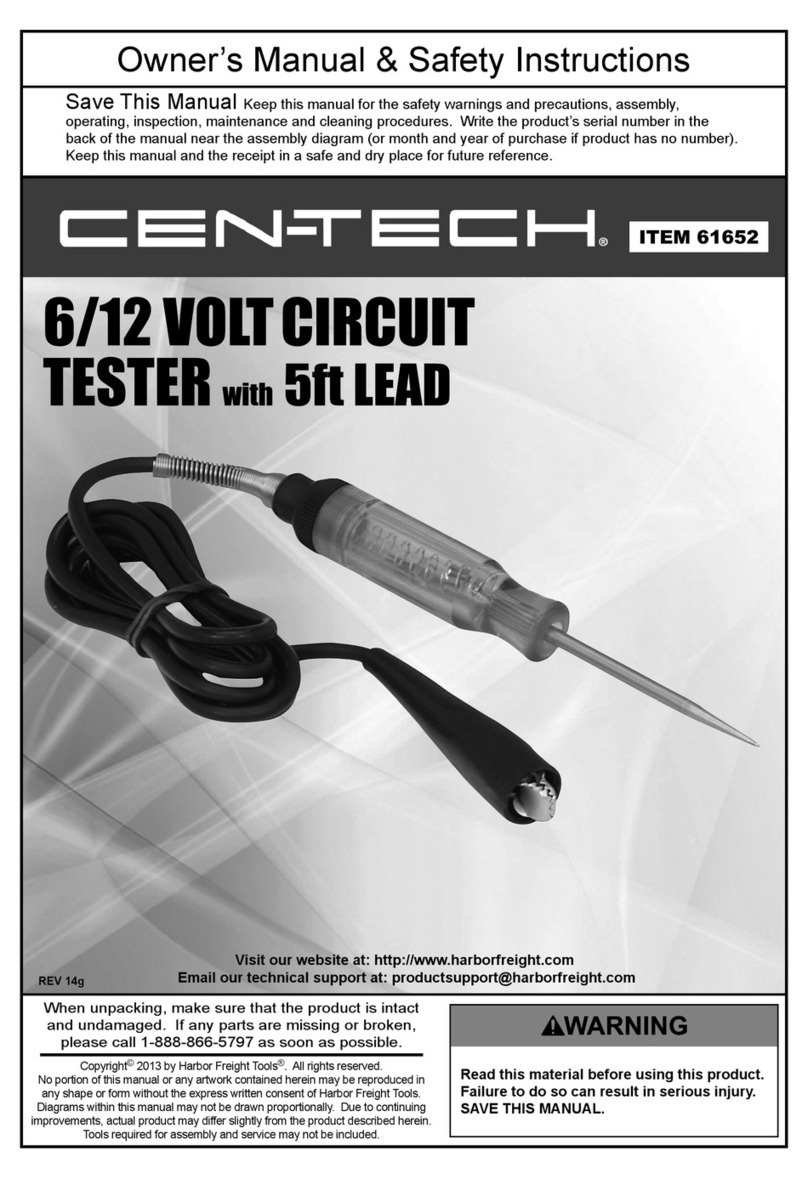 Centech 61652 Original instruction manual