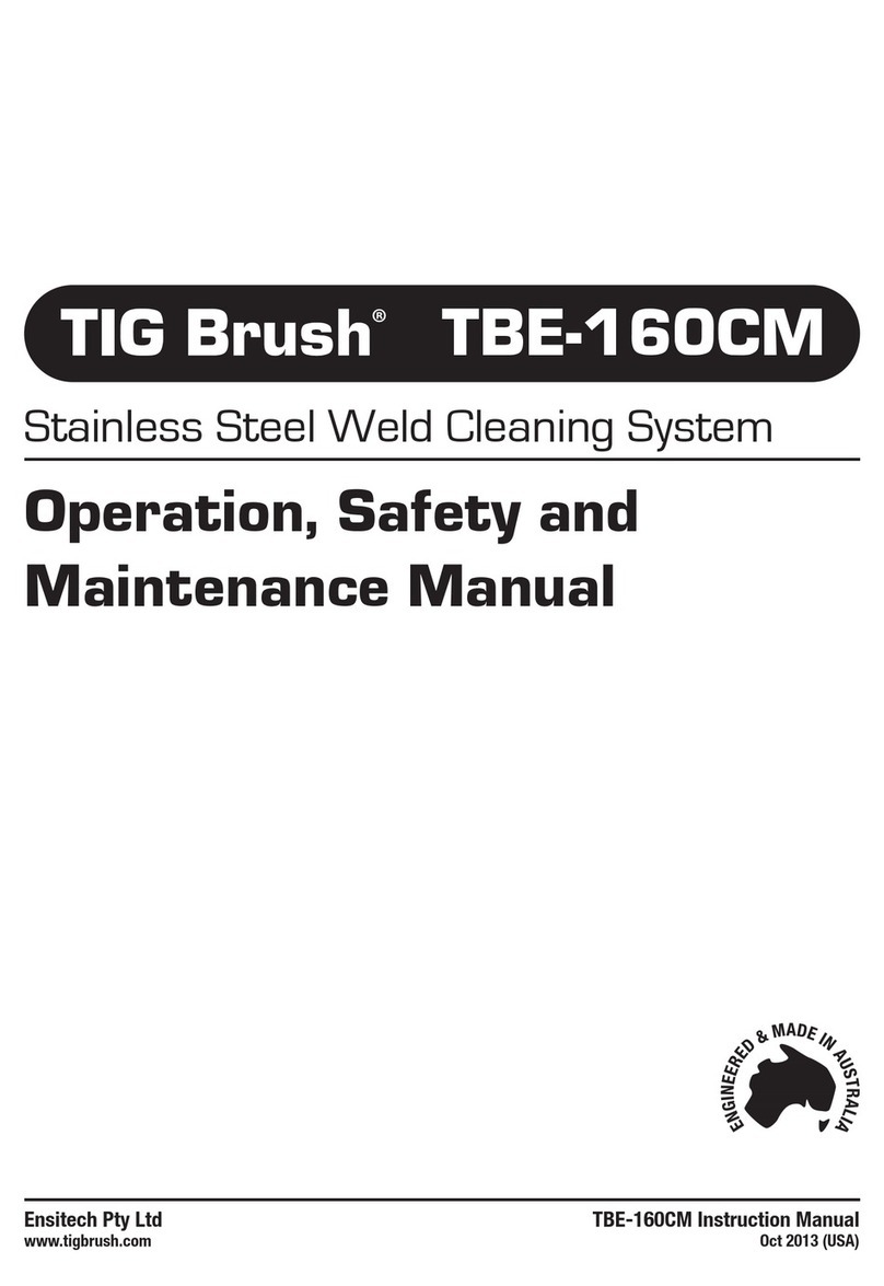 Ensitech TIG BRUSH TBE-160CM Operation, safety and maintenance manual