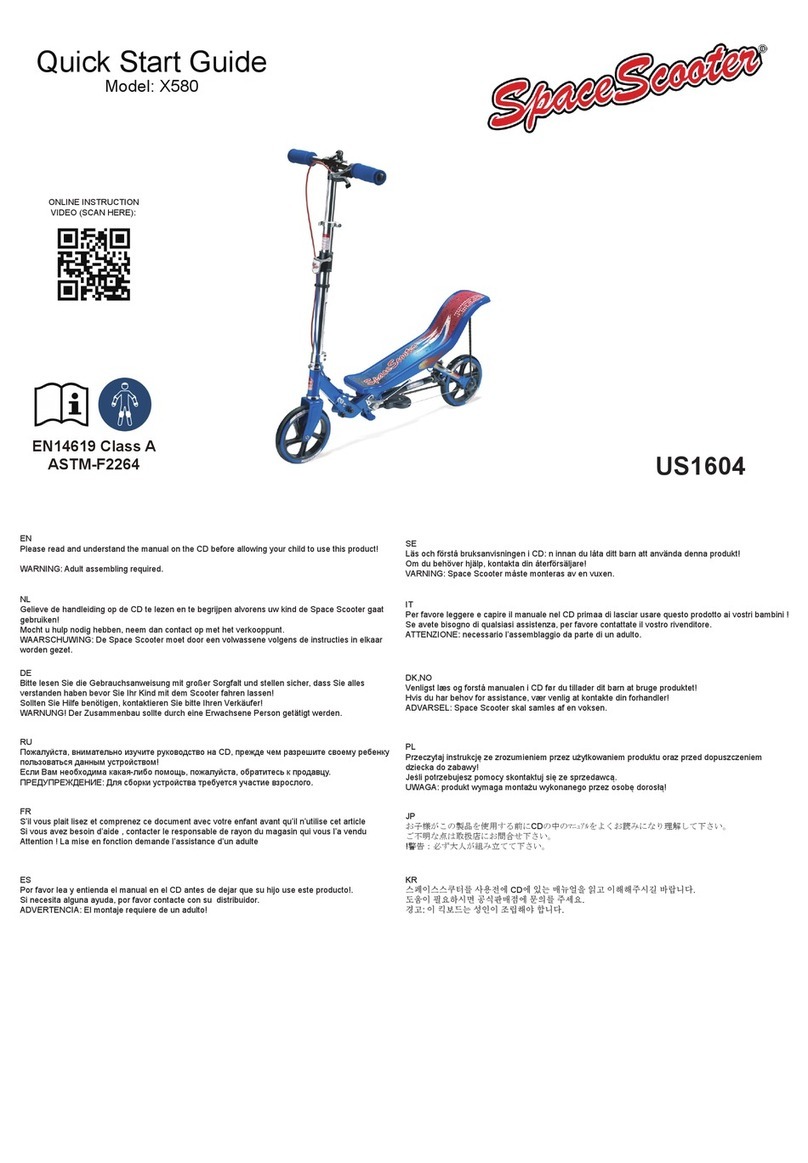 Space Scooter US1604 quick start guide