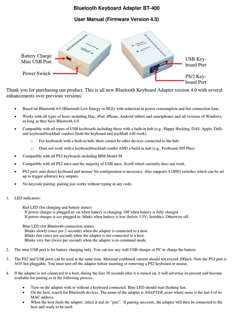 Handheldsci BT400 user manual