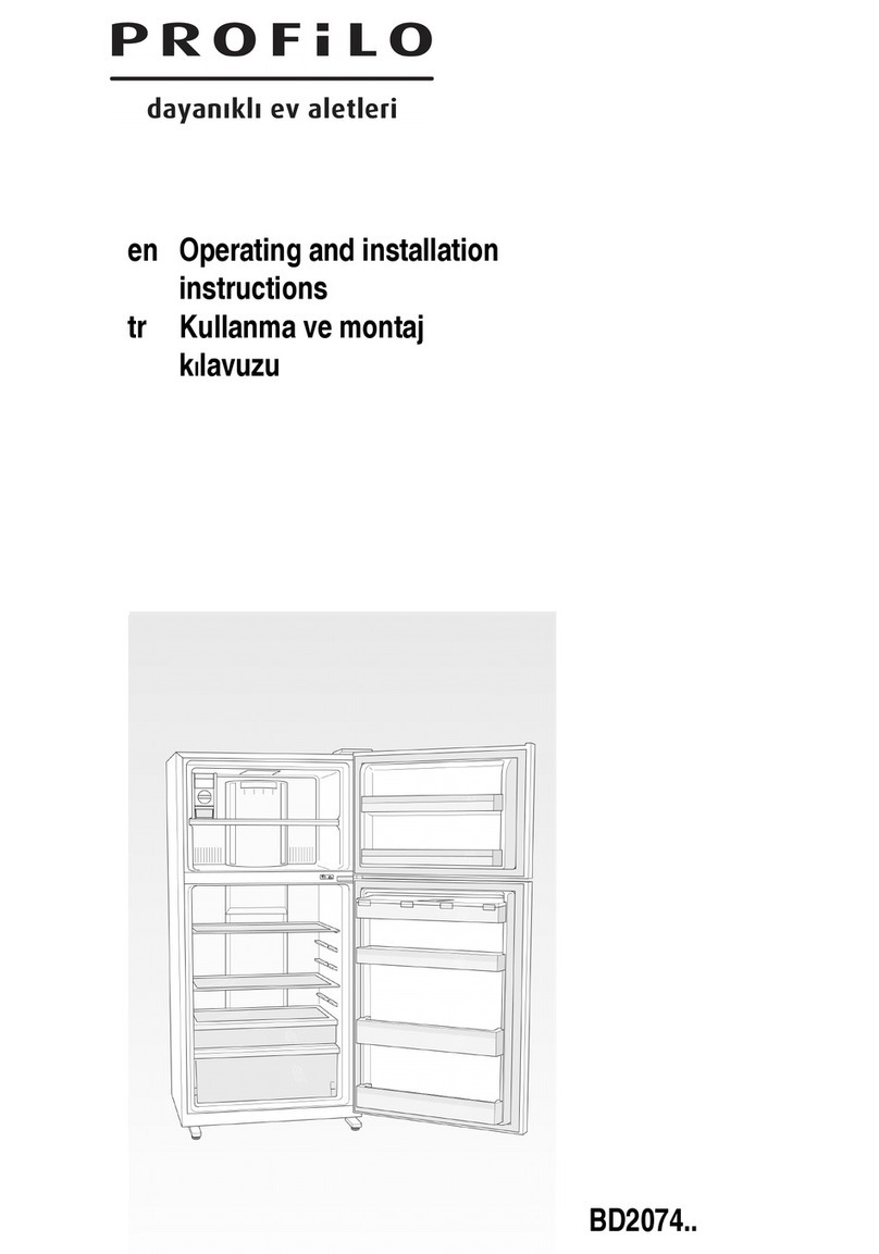 PROFILO BD2074W2AN Operating and installation instructions