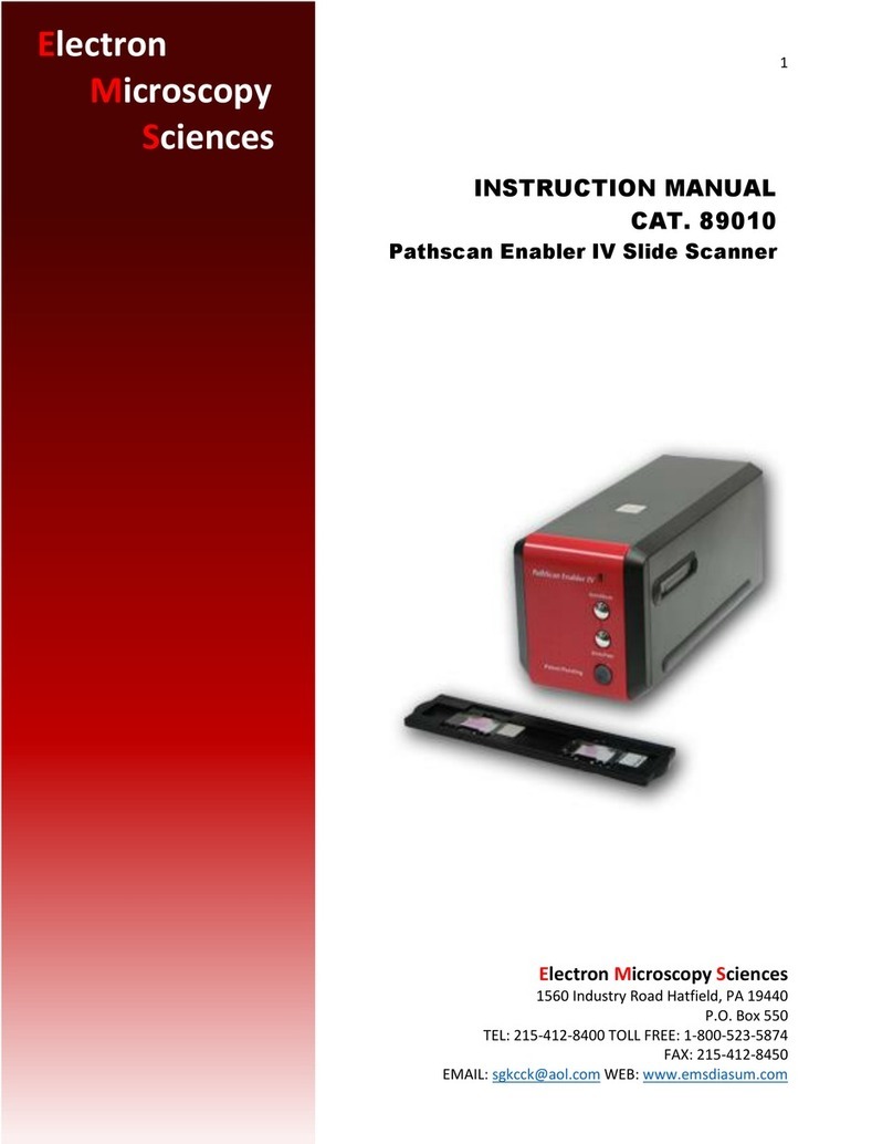 Electron Microscopy Sciences Pathscan Enabler IV Slide Scanner instruction manual Electron Microscopy Sciences Pathscan Enabler IV Slide Scanner instruction manual