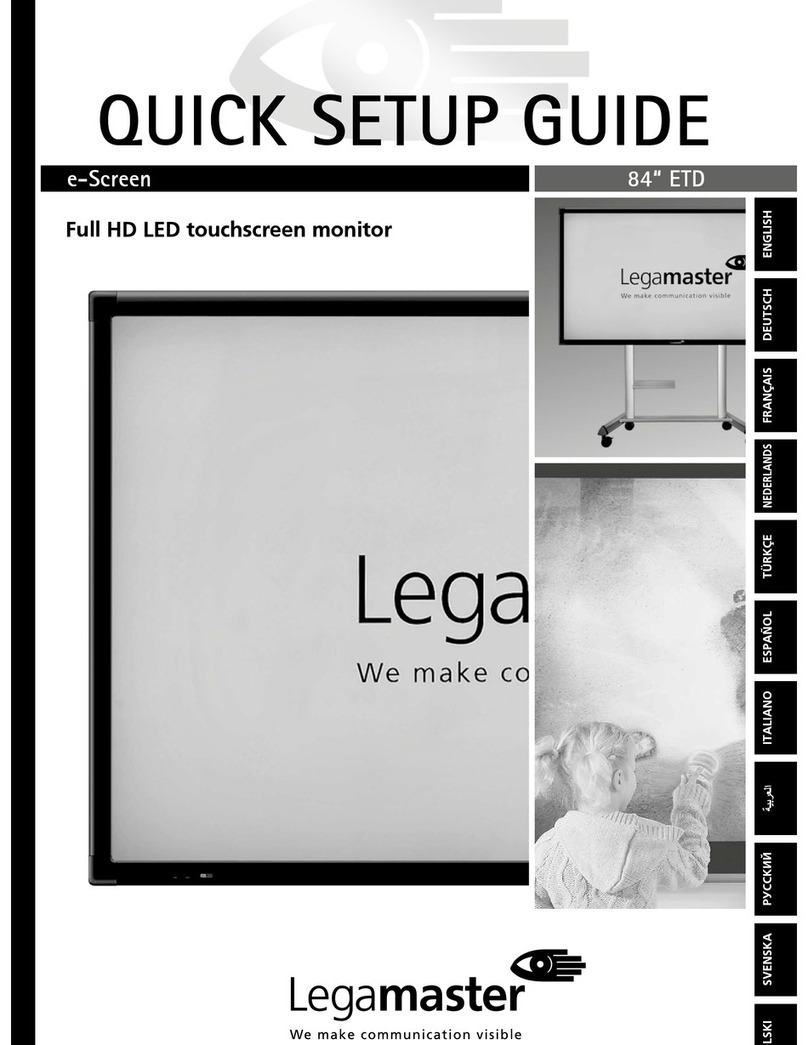 Legamaster E-SCREEN Quick setup guide