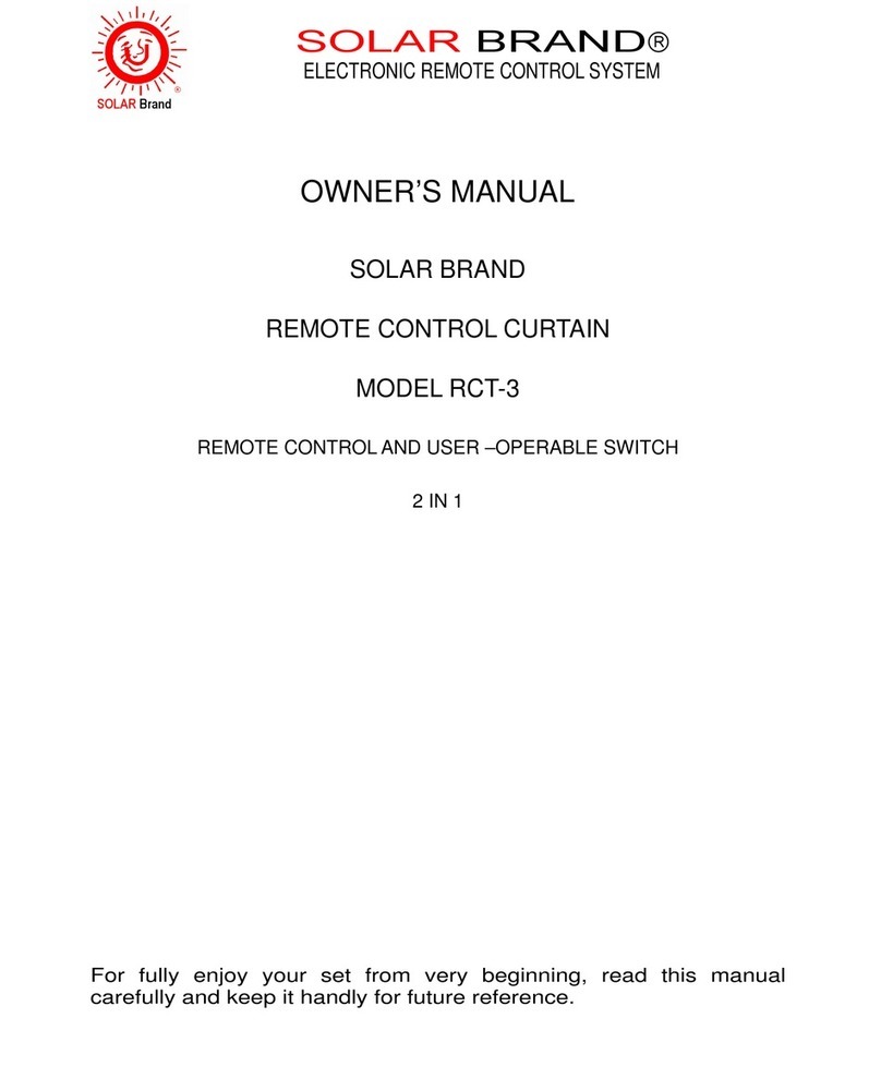 SOLAR BRAND RCT-3 owner's manual