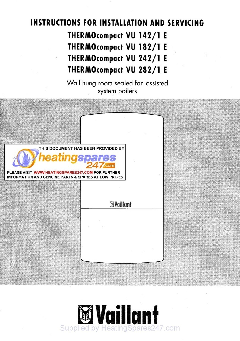 Vaillant thermocompact vu 142/1 e User guide