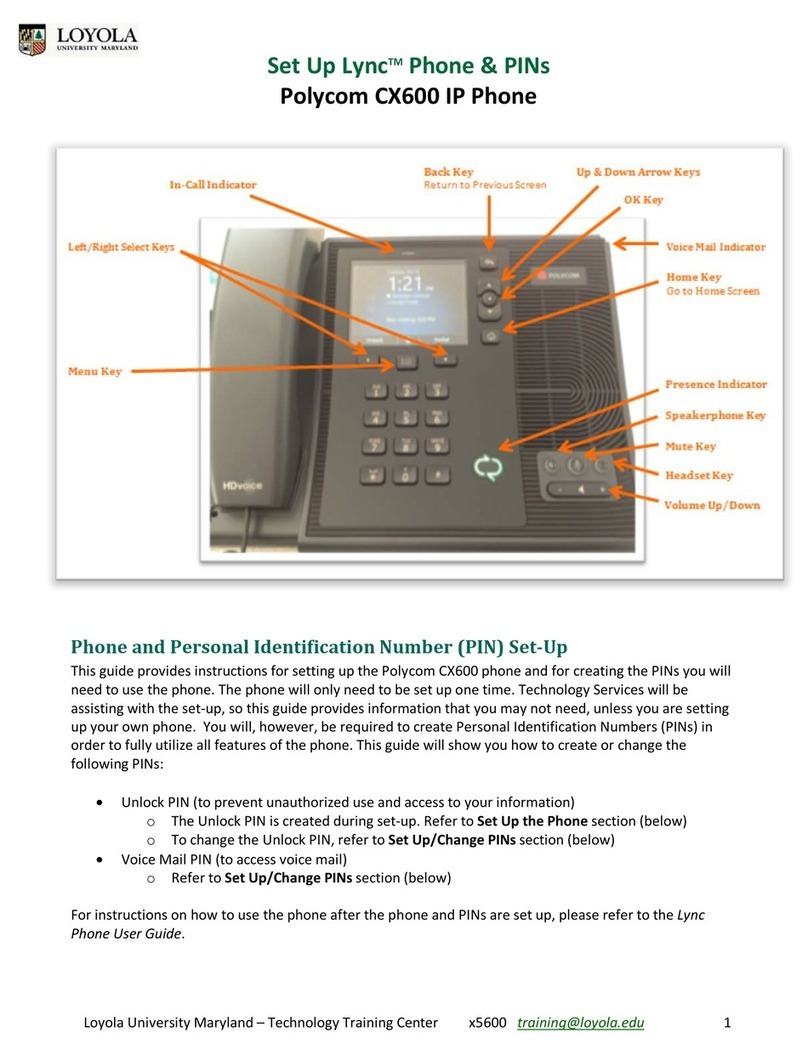 Polycom CX600 User manual