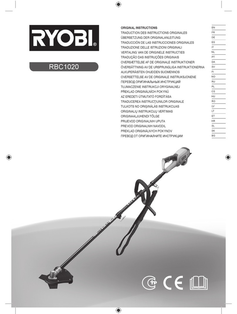 Ryobi RBC1020 User manual