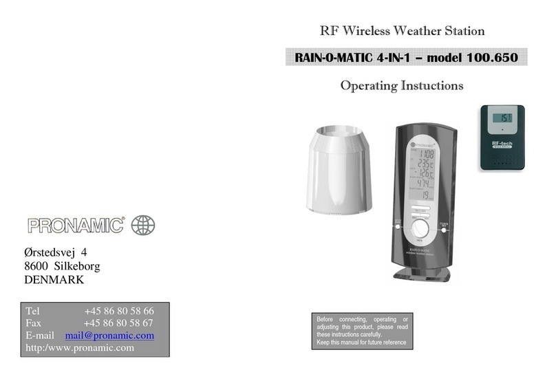 PRONAMIC RAIN-O-MATIC 4-IN-1 operating instructions