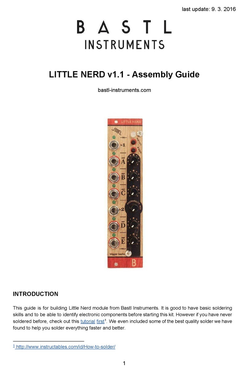 Bastl Instruments Little Nerd User manual