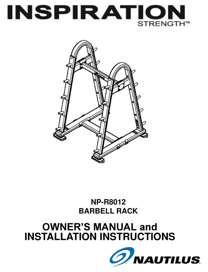 Nautilus INSPIRATION STRENGTH NP-R8012 Operating instructions