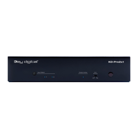 Key Digital KD-Pro2x1 User manual Key Digital KD-Pro2x1 User manual