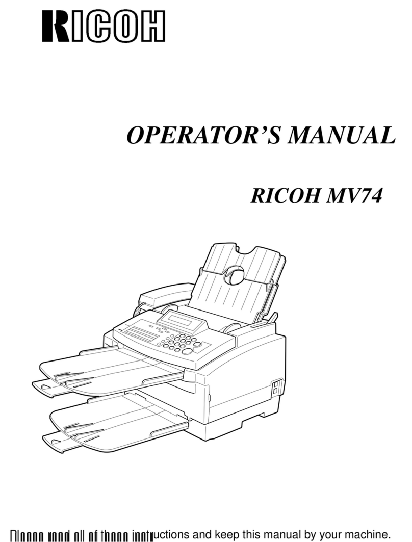 Ricoh MV74 Operator's manual