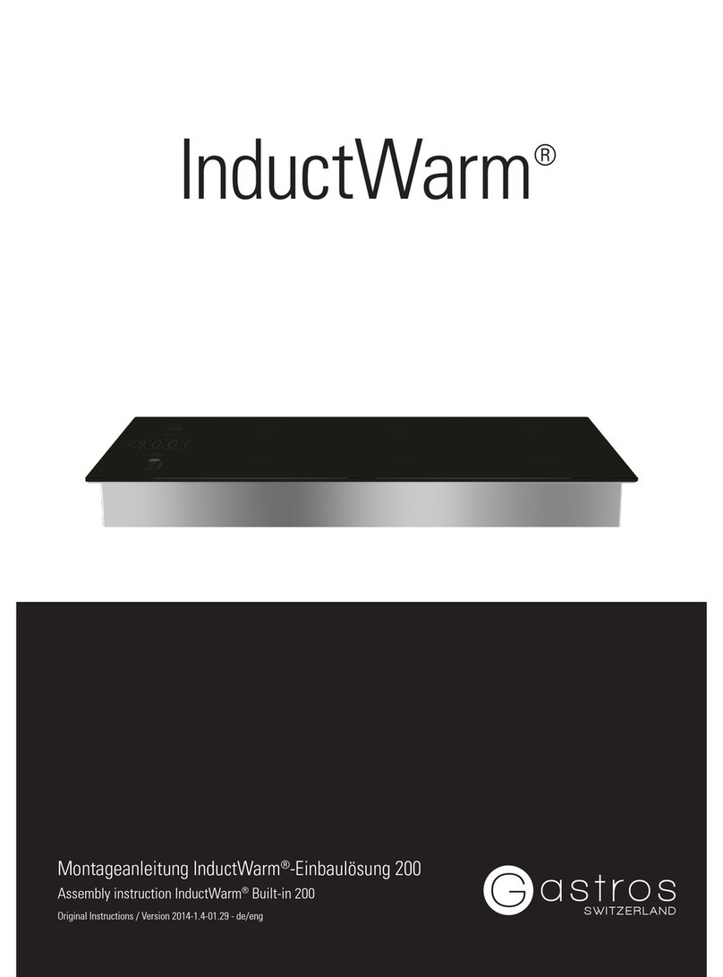 Gastros InductWarm Built-in 200 Assembly instruction