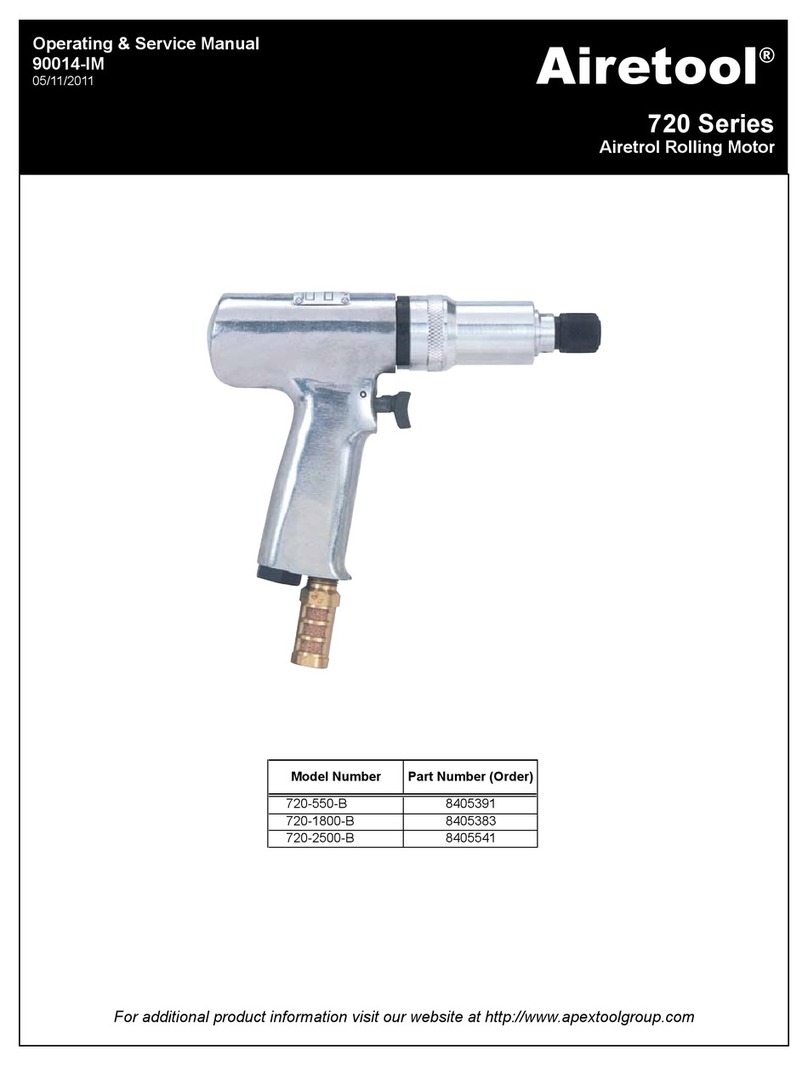 Airetool 720 Series OPERATING & SERVICE MANUAL