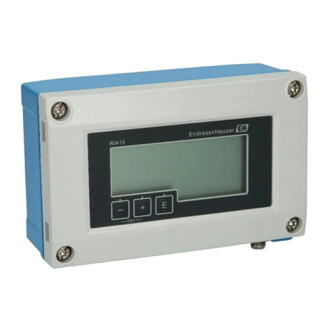 Endress+Hauser RIA15 User manual