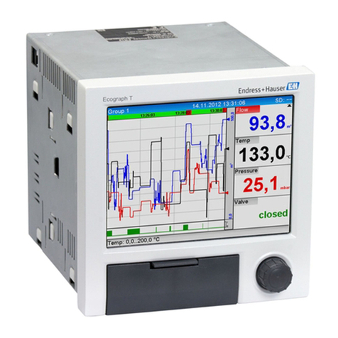 Endress+Hauser Ecograph RSG35 operating instructions