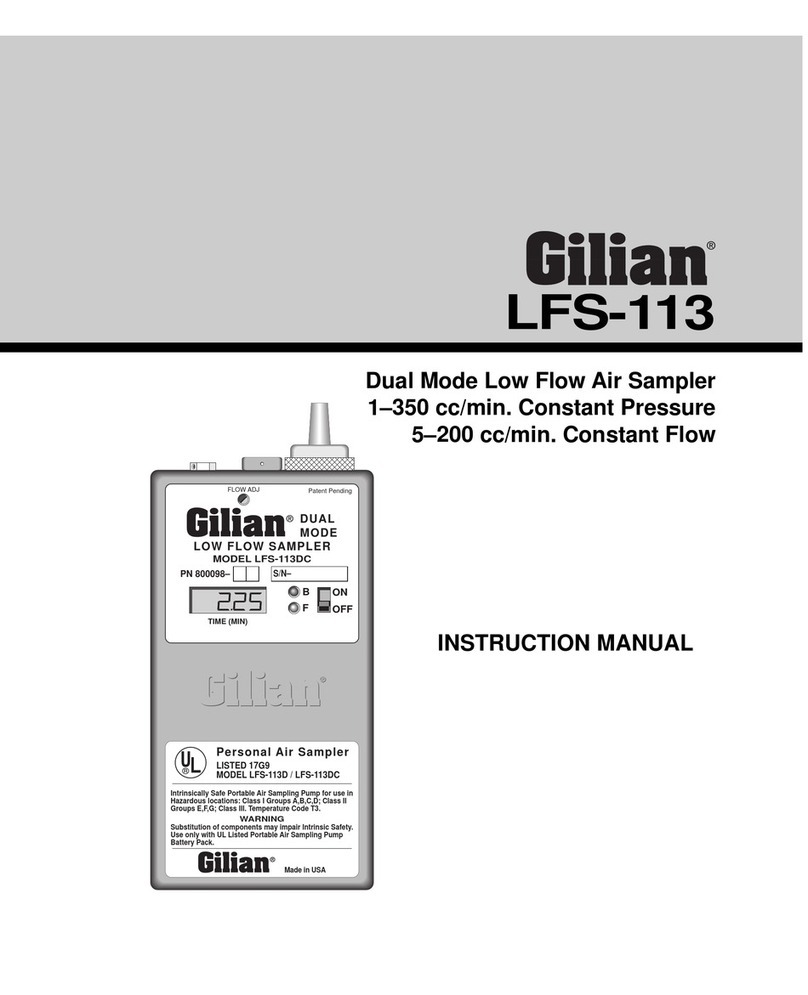 Gilian LFS-113 instruction manual