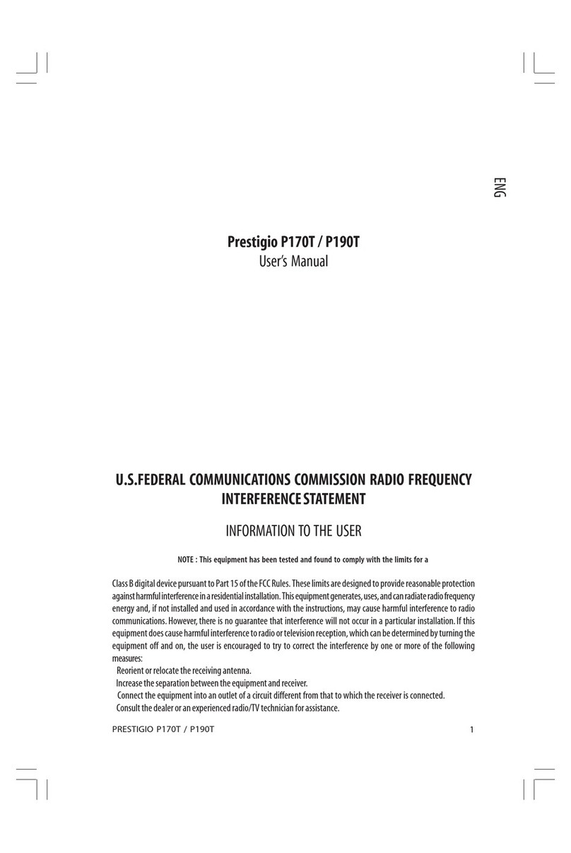 Prestigio P170T User manual