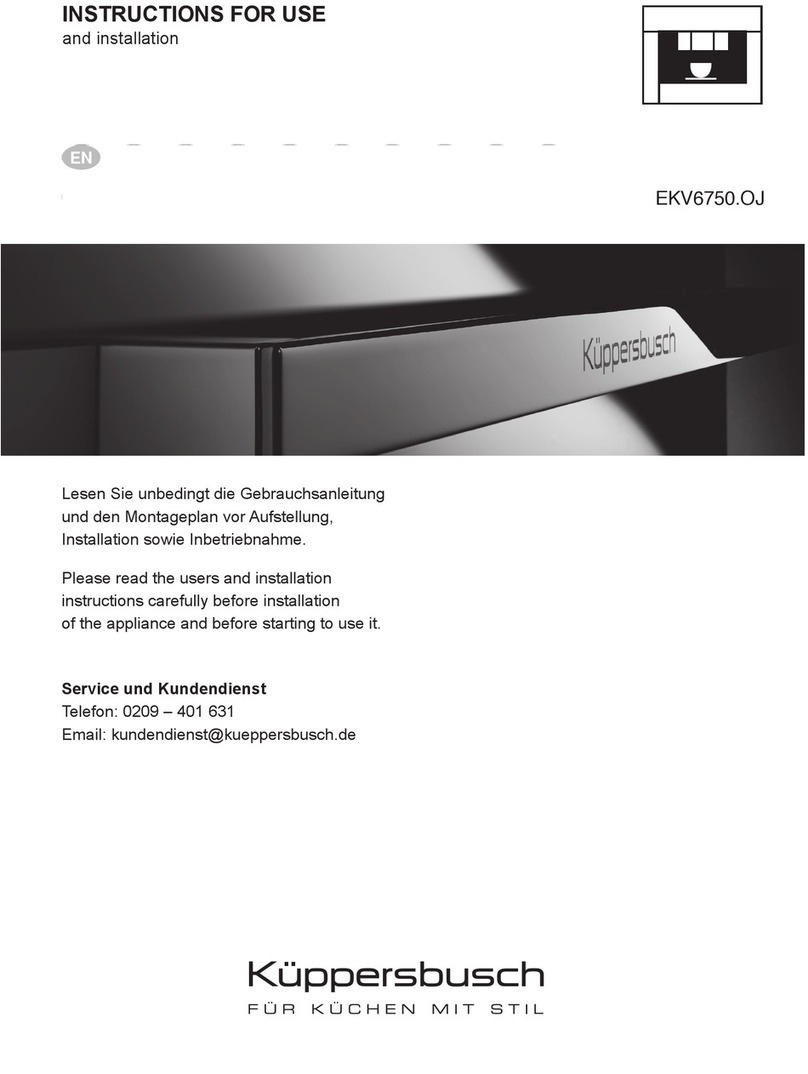 Küppersbusch EKV6750.OJ Instructions for use and installation