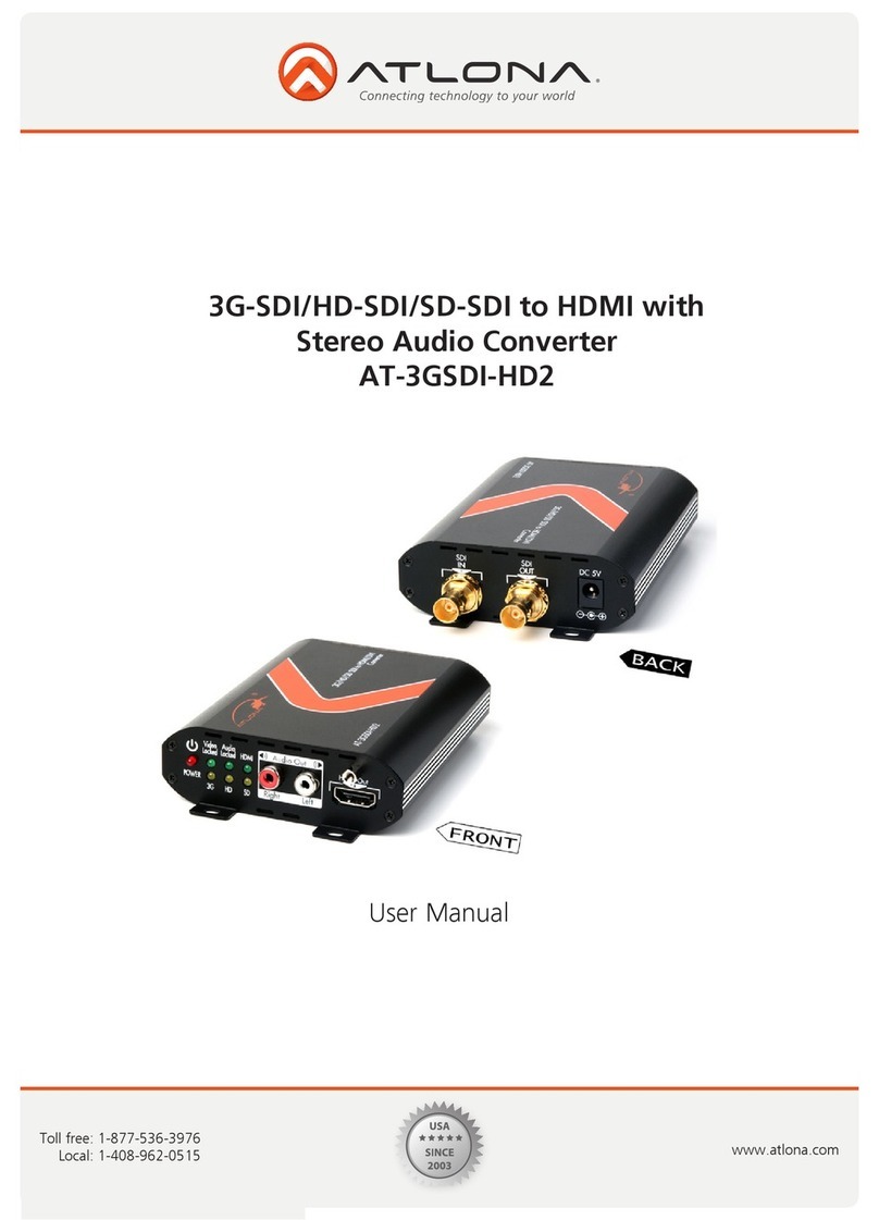 Atlona AT-3GSDI-HD2 user manual