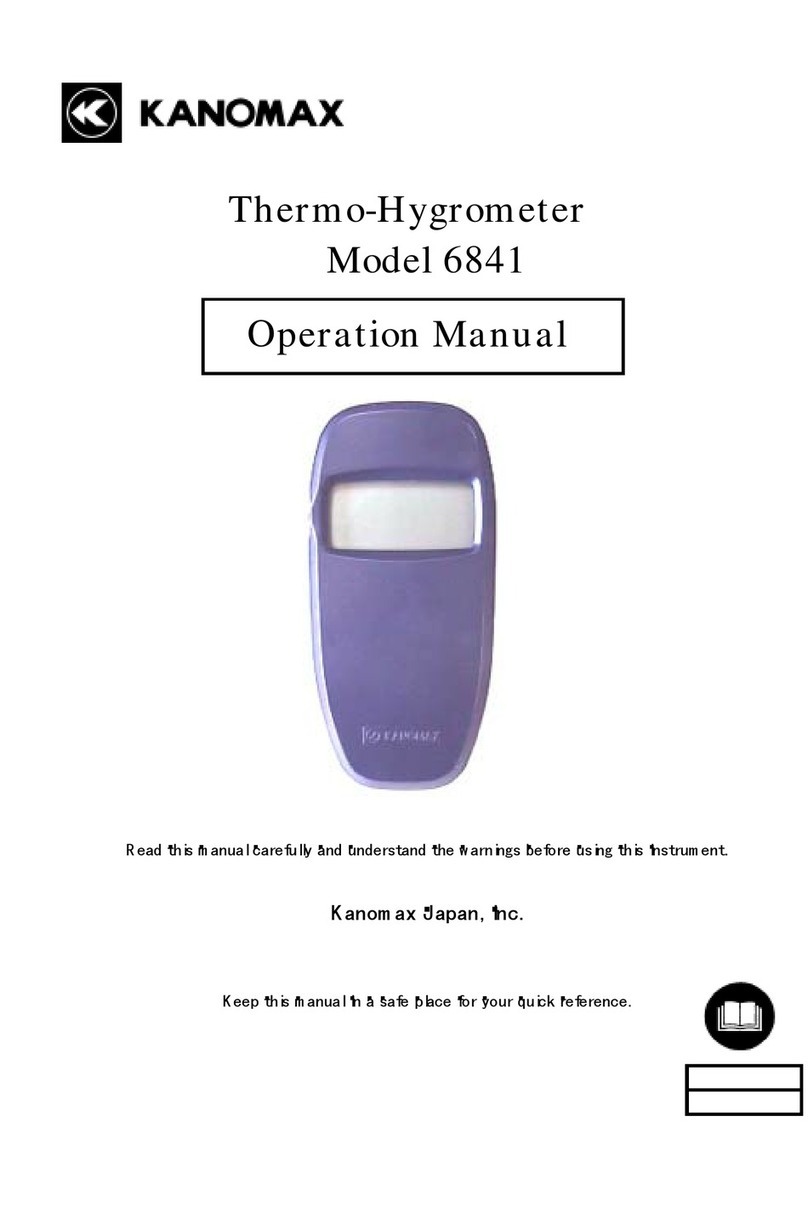 Kanomax 6841 Operation manual