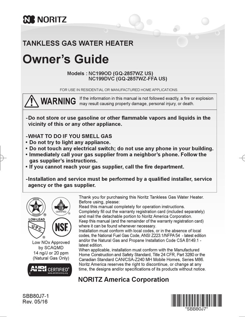 Noritz NC199-OD User manual