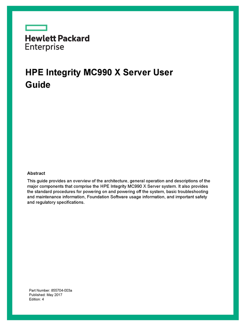 HP Integrity MC990 X User manual