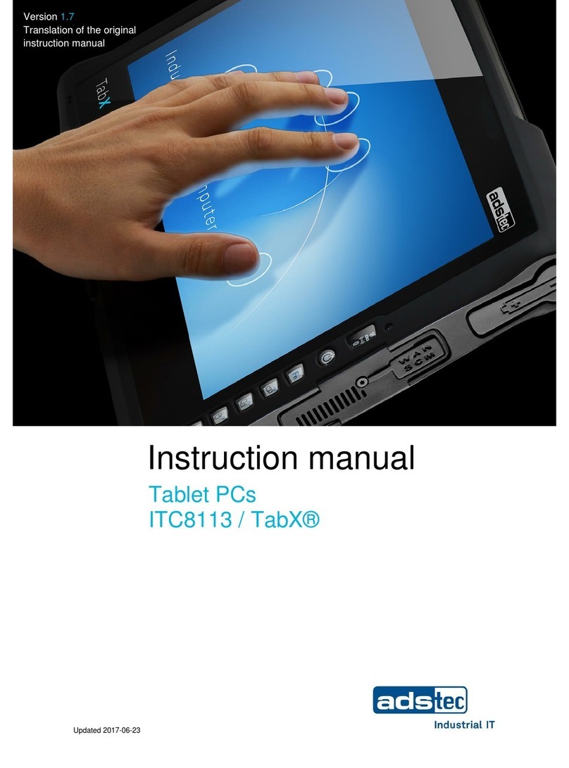 ADS-tec ITC8113 TabX User manual