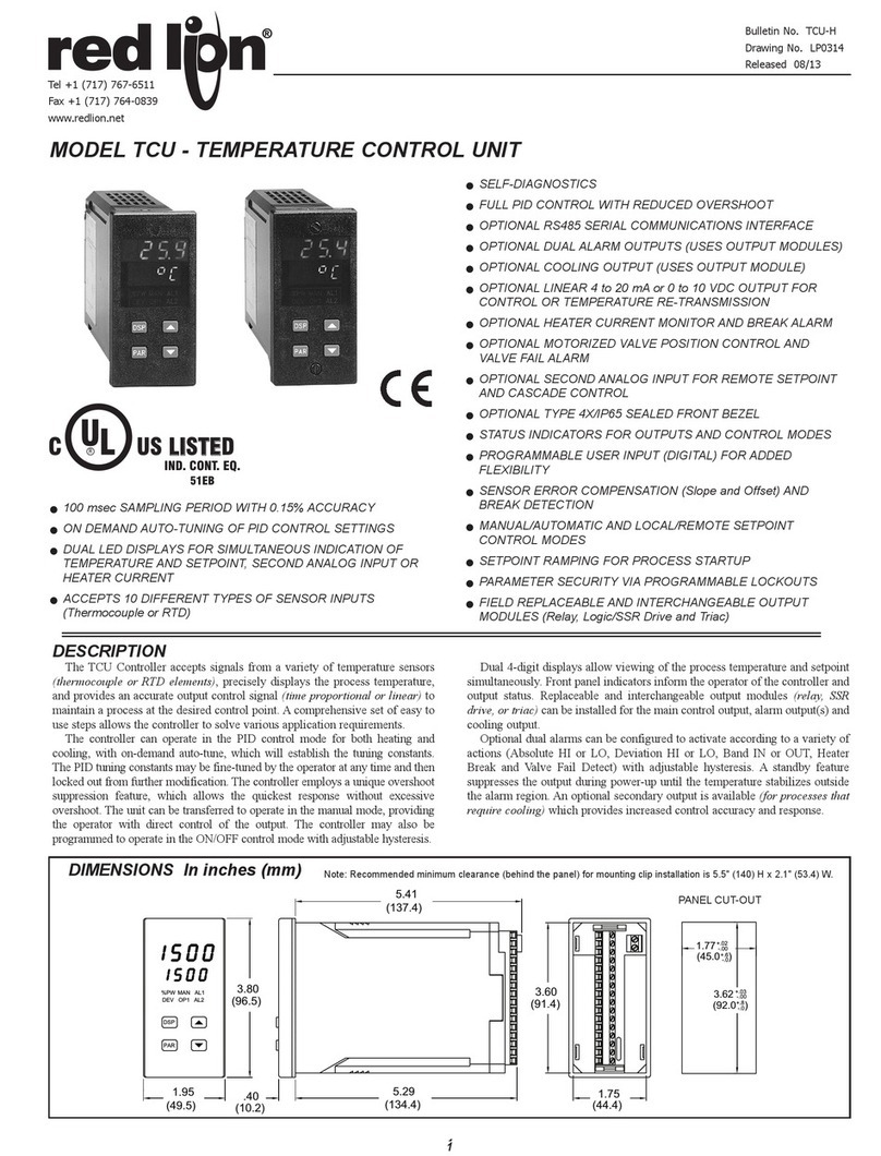 red lion TCU product manual red lion TCU product manual