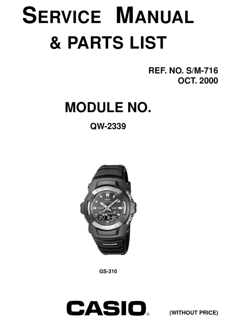 Casio GS-310 Service manual & parts list