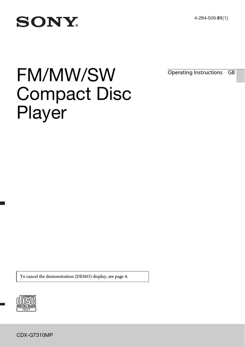 Sony CDX-GT310MP User manual