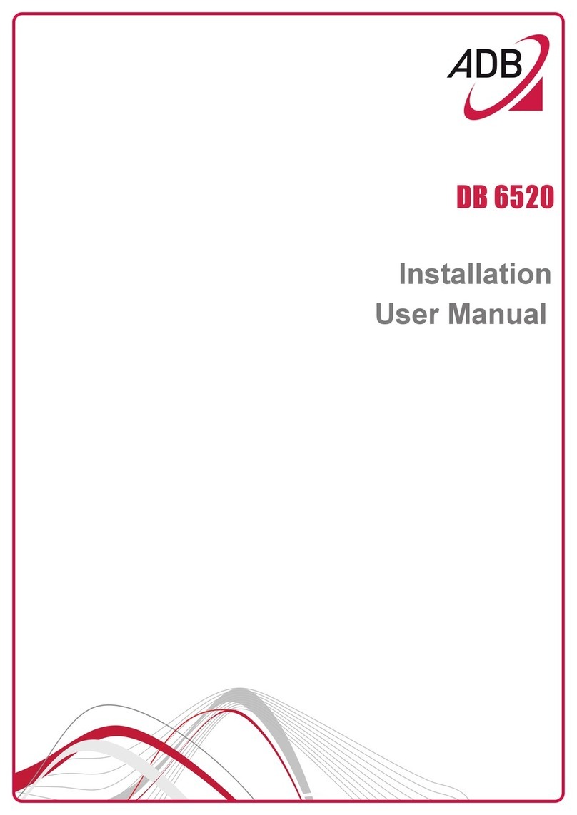 ADB DB 6520 Instruction and user's manual