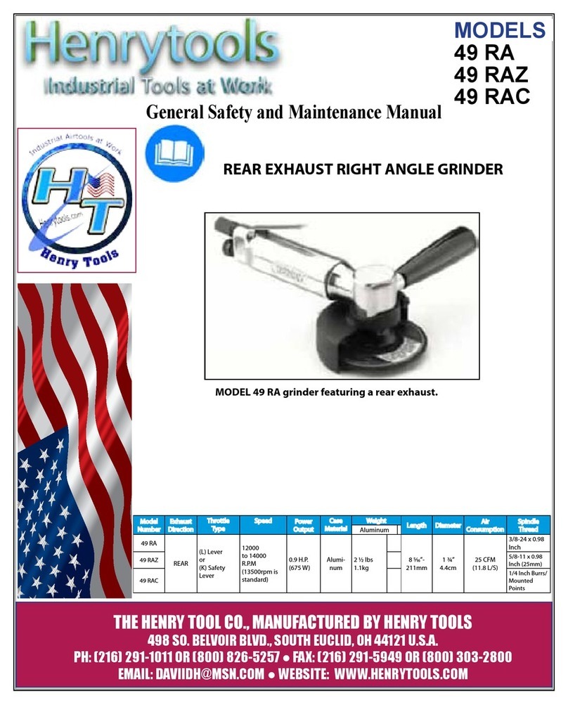 Henry Tools 49 RA General safety and maintenance manual