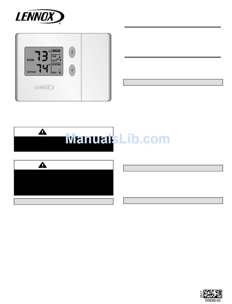 Lennox ComfortSense L3021H User manual