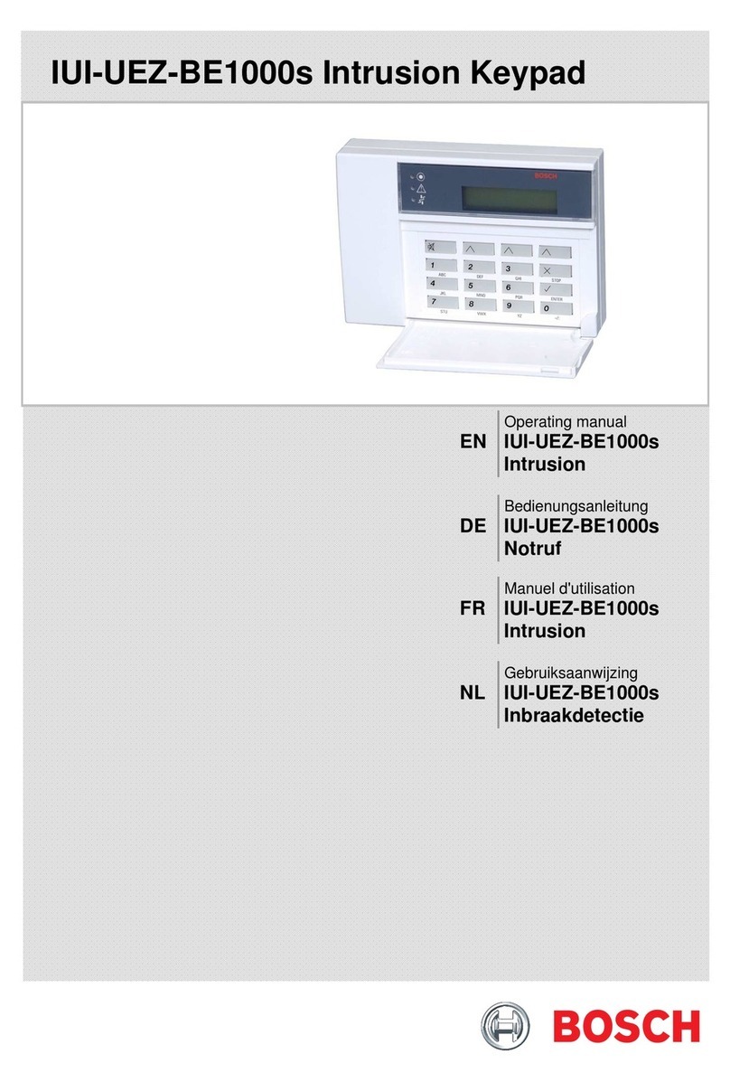 Bosch IUI-UEZ-BE1000s User manual