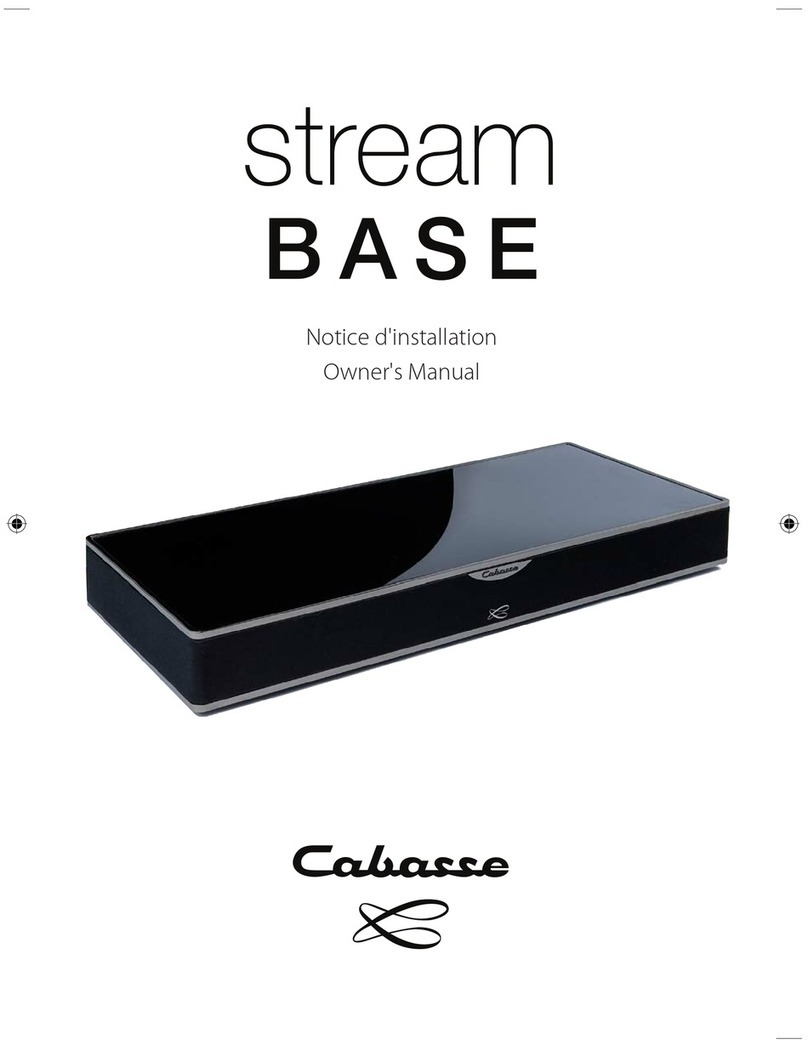 CABASSE Stream BASE owner's manual