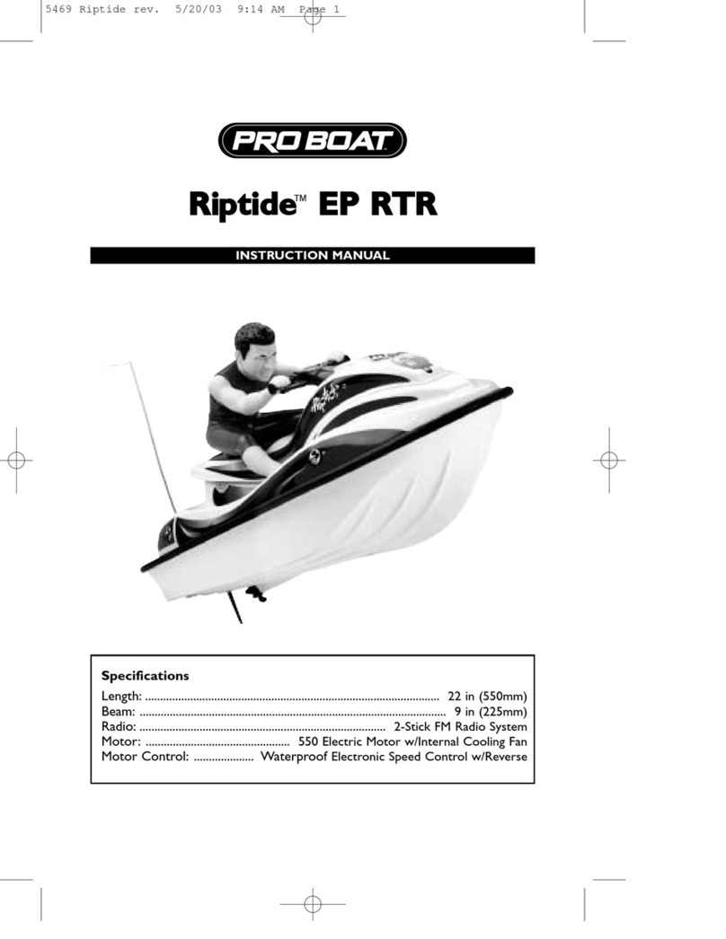 Pro Boat Riptide EP RTR User manual