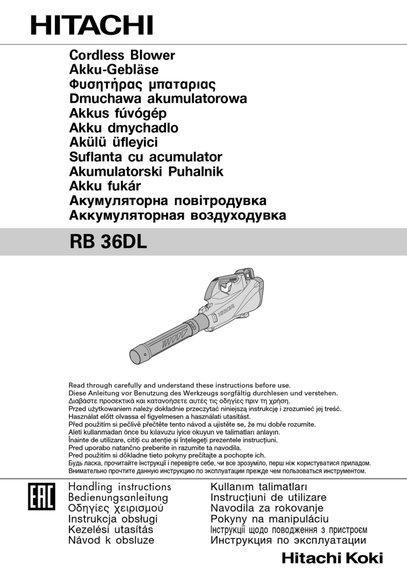 Hitachi RB 36DL User manual
